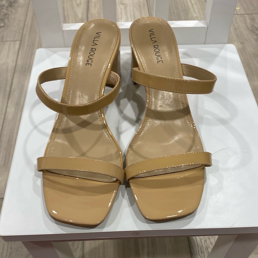 Villa Rouge Bass Slides, beige sandals for summer, Women's Sandals, women SZ 9.5